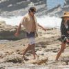 Exclusif - Heidi Klum et son compagnon Vito Schnabel passent une journée romantique sur une plage au Costa Rica. Le 14 avril 2017.