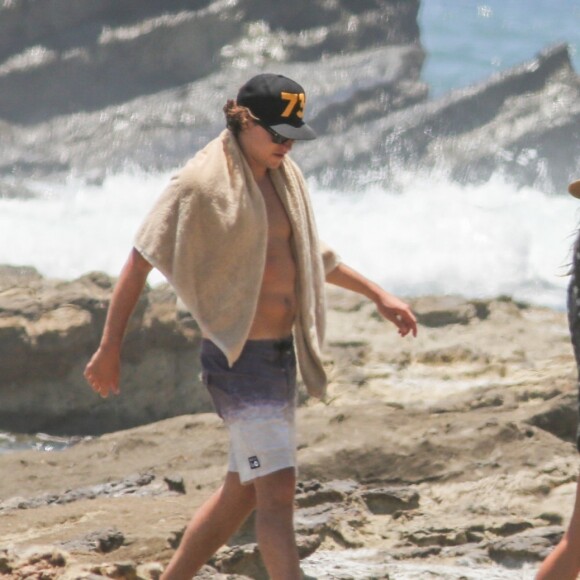 Exclusif - Heidi Klum et son compagnon Vito Schnabel passent une journée romantique sur une plage au Costa Rica. Le 14 avril 2017.