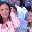 Fabienne Carat draguée par Jean-Michel Maire dans "Touche pas à mon poste" sur C8, le 3 mai 2017.