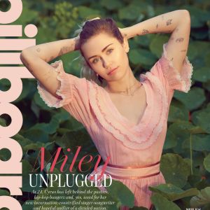 Miley Cyrus en couverture de Billboard Magazine. Mai 2017