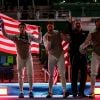 Miles Chamley-Watson, Gerek Meinhardt, Race Imboden et Alexander Massialas aux Jeux Olympiques de Rio de Janeiro, le 12 août 2016