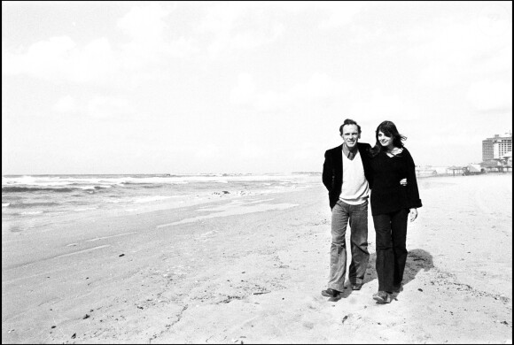 Jean-Louis Trintignant et sa fille Marie en Israël en 1980.