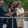 Meghan Markle se trouvait dans le public, au club de polo de Coworth Park à Ascot le 6 mai 2017, pour voir son compagnon le prince Harry disputer le premier jour de l'Audi Polo Challenge.