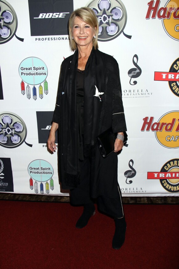 Olivia Newton-John lors de la soirée Las Vegas Fame Awards au l'hôtel Hard Rock à Las Vegas, le 23 mars 2017