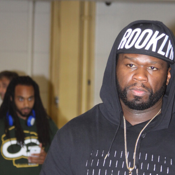 Le rappeur Curtis '50 Cent' Jackson arrive à l'aéroport de DCA à Washington, le 27 août 2016.
