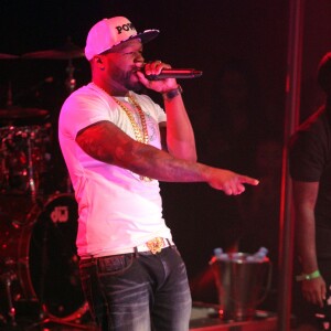 50 Cent (Curtis James Jackson III) en concert au Drai's Club à Las Vegas, le 15 juillet 2016 pour fêter ses 41 ans.