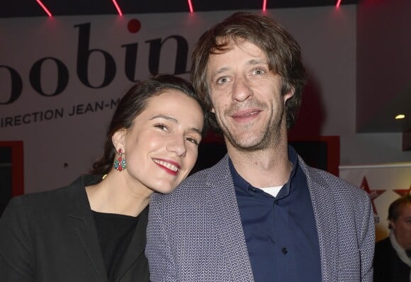 Zoé Félix et son compagnon Benjamin Rolland - 300ème du spectacle de Bérengère Krief à Bobino à Paris, le 31 mars 2014.31/03/2014 - Paris