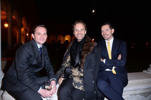 Alan Prada, Michele Codone, Fabio Cherstich - Dîner de la "François Pinault Foundation" lors de la 57ème Biennale Internationale d'Art à Venise, le 10 mai 2017