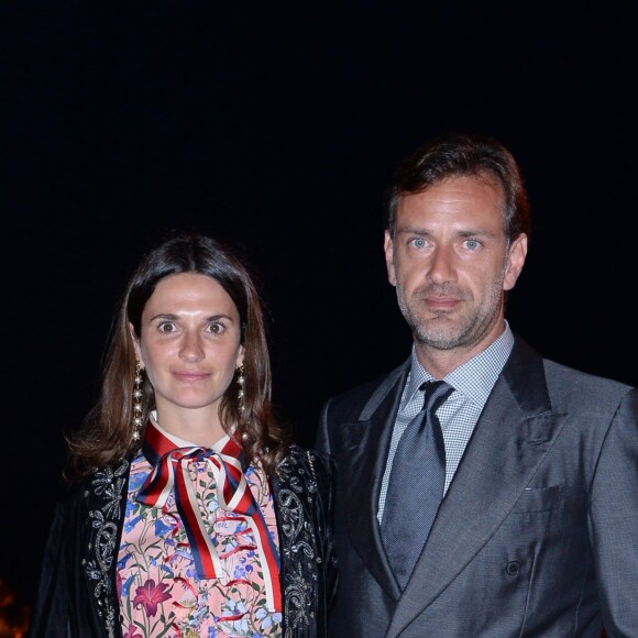 Ludivine Pont, Guglielmo Miani - Dîner de la "François Pinault Foundation" lors de la 57ème Biennale Internationale d'Art à Venise, le 10 mai 2017