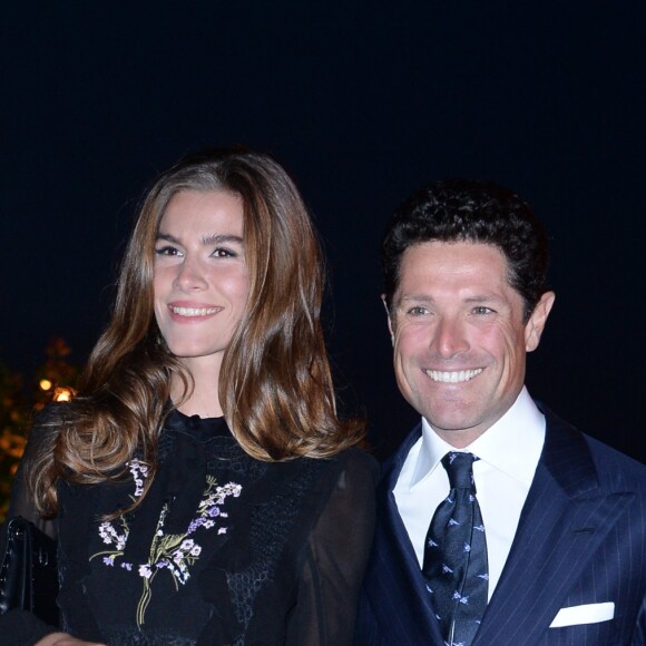 Nora Shkreli et son compagnon Matteo Marzotto - Dîner de la "François Pinault Foundation" lors de la 57ème Biennale Internationale d'Art à Venise, le 10 mai 2017