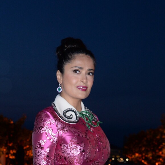 Salma Hayek - Dîner de la "François Pinault Foundation" lors de la 57ème Biennale Internationale d'Art à Venise, le 10 mai 2017