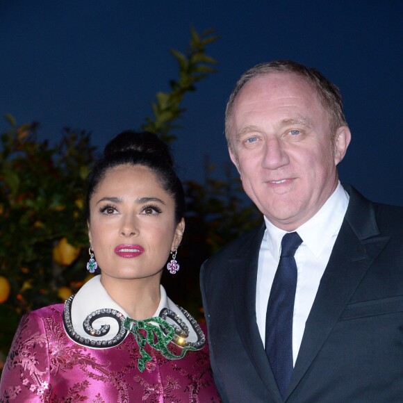 Salma Hayek et son mari François-Henri Pinault - Dîner de la "François Pinault Foundation" lors de la 57ème Biennale Internationale d'Art à Venise, le 10 mai 2017