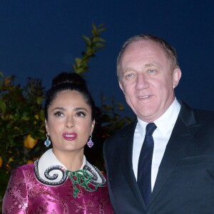 Salma Hayek et son mari François-Henri Pinault - Dîner de la "François Pinault Foundation" lors de la 57ème Biennale Internationale d'Art à Venise, le 10 mai 2017