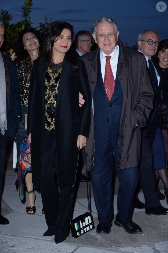 Luigino Rossi et sa femme Roberta - Dîner de la "François Pinault Foundation" lors de la 57ème Biennale Internationale d'Art à Venise, le 10 mai 2017
