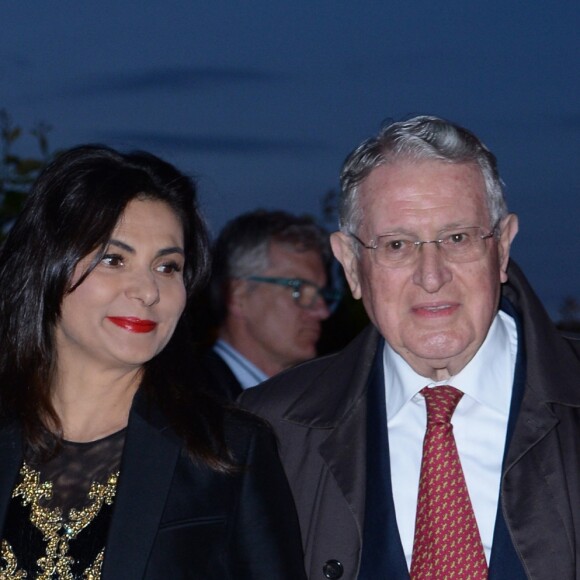 Luigino Rossi et sa femme Roberta - Dîner de la "François Pinault Foundation" lors de la 57ème Biennale Internationale d'Art à Venise, le 10 mai 2017