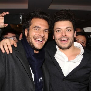 Exclusif - Amir Haddad et Kev Adams - Dîner de gala au profit de l'association "Princesse Margot", au Pavillon Royal à Paris. Le 14 Novembre 2016. © Denis Guignebourg / BestImage