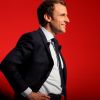 Emmanuel Macron (candidat du mouvement "En Marche !" pour les élections présidentielles de 2017) tient un meeting de campagne le 28 Avril 2017 à Châtellerault. © Patrick Bernard/ Bestimage