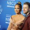 Jennifer Lopez et Derek Hough assistent à l'UpFront du groupe NBCUniversal au Radio City Music Hall. New York, le 15 mai 2017.