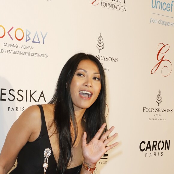 Anggun lors du photocall de la 7e édition du "Global Gift Gala" à l'hôtel Four Seasons George V à Paris, le 16 mai 2017. © Marc Ausset-Lacroix/Bestimage