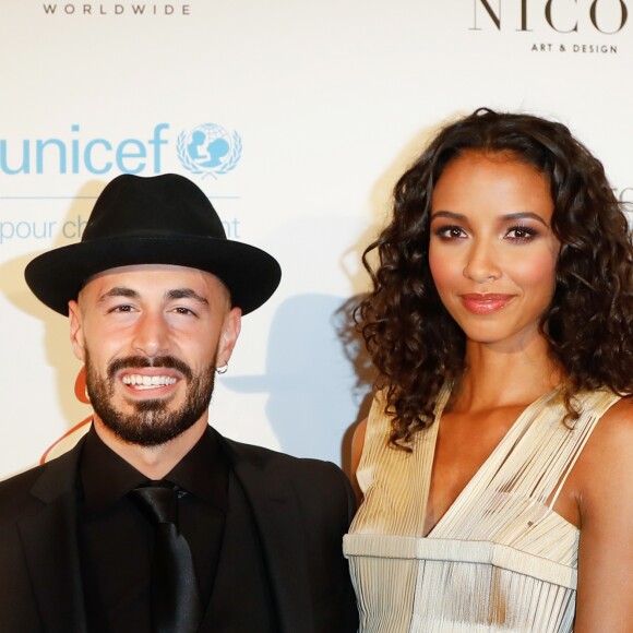 Ugo Ciulla, Flora Coquerel lors du photocall de la 7e édition du "Global Gift Gala" à l'hôtel Four Seasons George V à Paris, le 16 mai 2017. © Marc Ausset-Lacroix/Bestimage