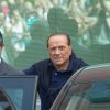 Silvio Berlusconi quitte l'hôpital après son opération du coeur à Milan. Le 5 juillet 2016