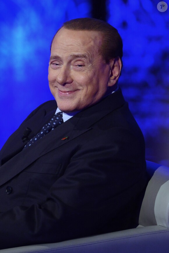 Silvio Berlusconi - Silvio Berlusconi, invité de l'émission "Che tempo che fa" à Milan. Le 24 mai 2015