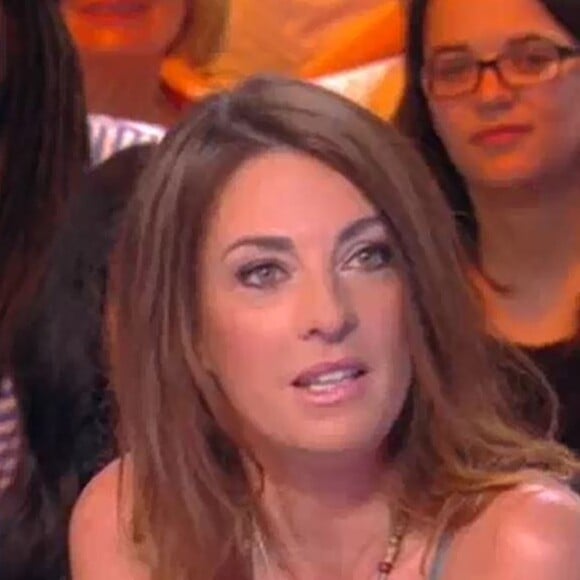 Eve Angeli sur le plateau de Touche pas à mon poste, sur C8, le 18 mai 2017.