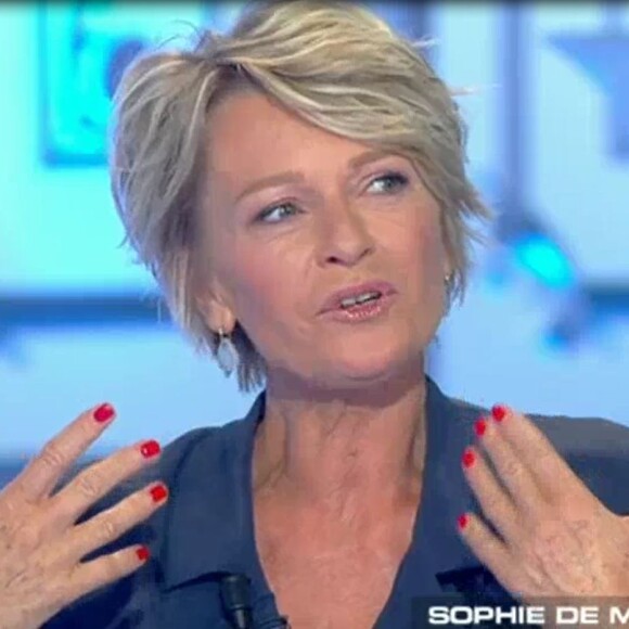 Sophie Davant sur le plateau de Salut les Terriens ! sur C8 le 20 mai 2017.