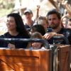 Kourtney Kardashian et Scott Disick passent une journée à Disneyland avec leurs enfants Mason, Penelope et Reign Disick à Anaheim. La petite North West les accompagne. Le 18 avril 2017