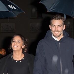 Alice Belaïdi et son compagnon Gianni Giardinelli arrivent à la 7e cérémonie "Les hommes de l'année GQ 2016" au musée d'Orsay à Paris, France, le 23 novembre 2016. © Agence/Bestimage