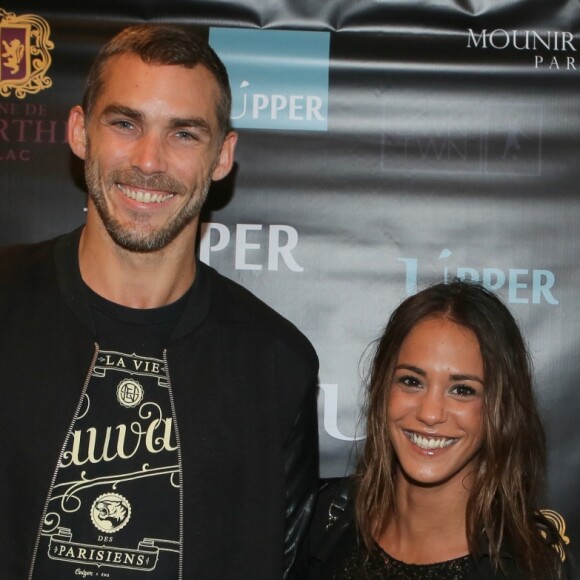 Gianni Giardinelli et sa compagne Alice Belaïdi - Cocktail d'inauguration de l'Upper Concept sur l'Ile Saint-Louis à Paris. Le 2 juillet 2016 © CVS / Bestimage