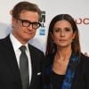 Colin Firth et sa femme Livia au photocall du film Nocturnal Animals au festival du film de Londres (BFI) le 14 octobre 2016.