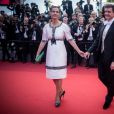 Carole Bouquet (en robe Chanel) et son compagnon Philippe Sereys de Rothschild - Montée des marches de la soirée du 70ème anniversaire du Festival de Cannes. Le 23 mai 2017. © Borde-Jacovides-Moreau / Bestimage