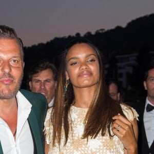 Jean-Roch et Anaïs Monory ont pris part le 24 mai 2017 au dîner organisé par Chanel et Vanity Fair au restaurant Tetou à Golfe Juan en marge du 70e Festival de Cannes.