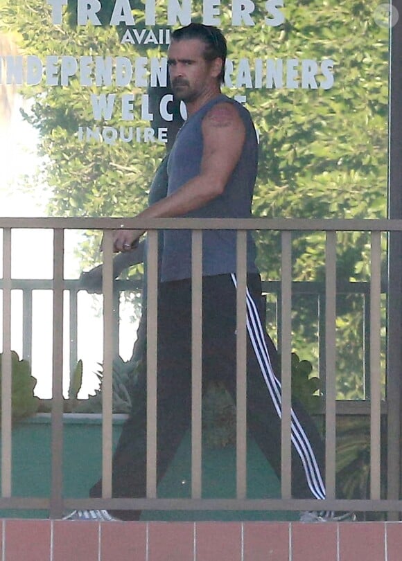 Colin Farrell se rend à son cours de gym à West Hollywood. Le 9 septembre 2014