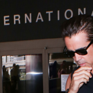 Colin Farrell arrive à l'aéroport de LAX à Los Angeles, le 25 mai 2017