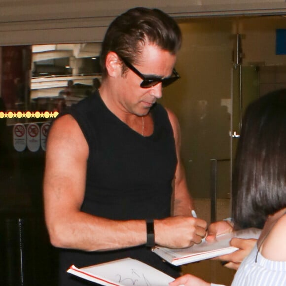 Colin Farrell arrive à l'aéroport de LAX à Los Angeles, le 25 mai 2017