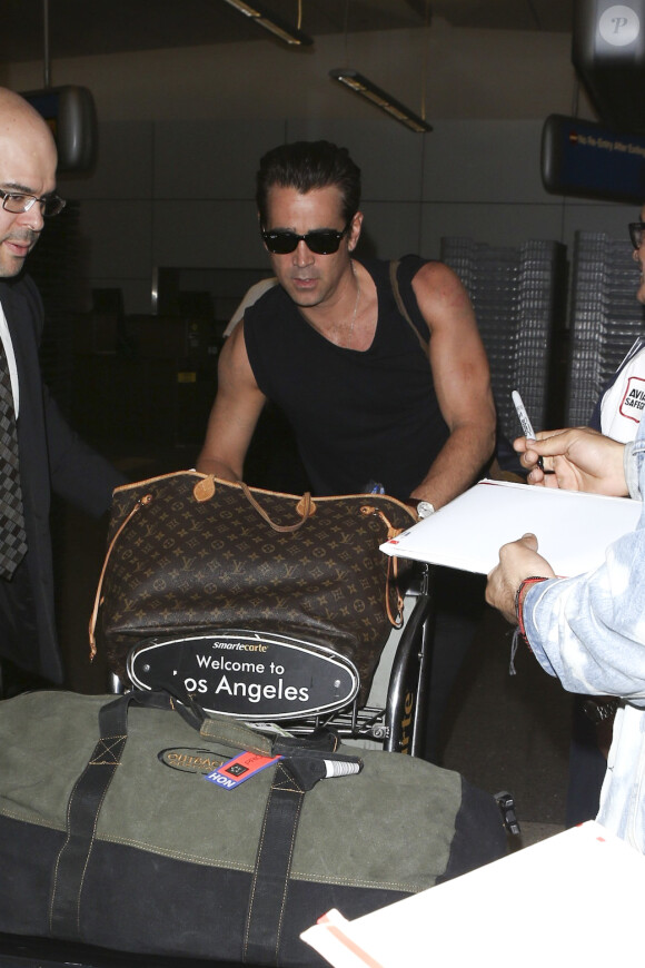 Colin Farrell arrive à Los Angeles le 25 mai 2017.