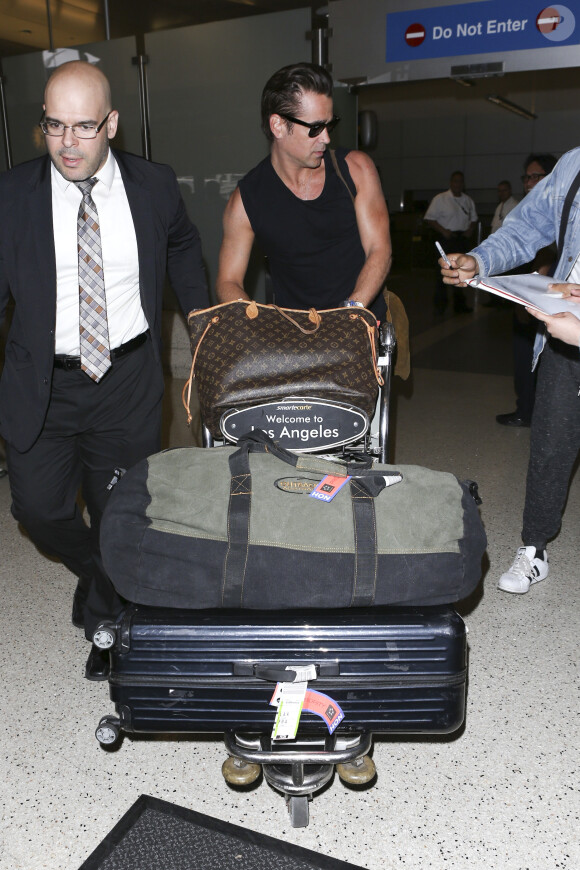 Colin Farrell arrive à Los Angeles le 25 mai 2017.