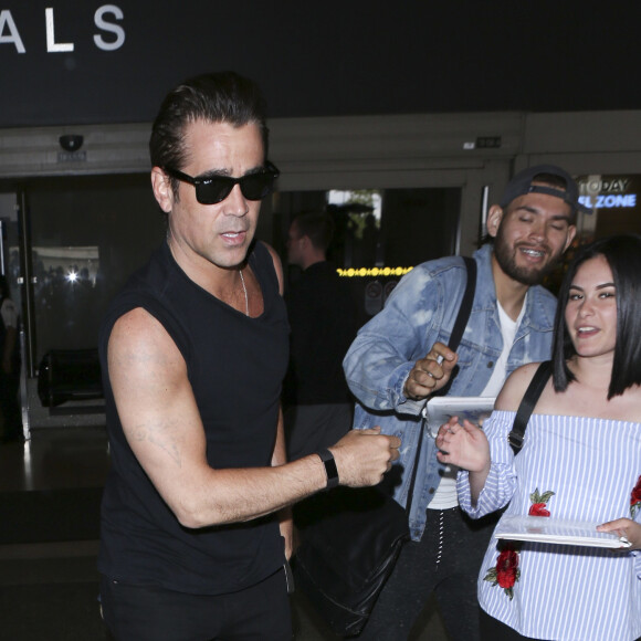 Colin Farrell arrive à Los Angeles le 25 mai 2017.