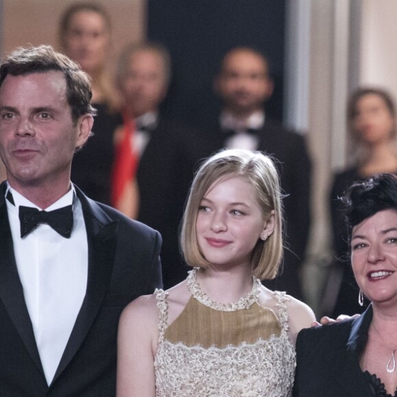 John Doman, Ekaterina Samsonov, Joaquin Phoenix, Lynne Ramsay et Alex Manette - Montée des marches du film "You Were Never Really Here" lors du 70e Festival International du Film de Cannes. Le 27 mai 2017. © Borde-Jacovides-Moreau/Bestimage