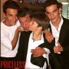 Benjamin Castaldi aux côtés de ses trois fils Julien, Simon et Enzo.