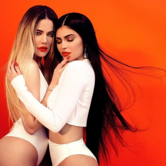 Photo de Khloé Kardashian et Kylie Jenner. Mai 2017.