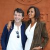 Stéphane Plaza et Karine Lemarchand au village des internationaux de tennis de Roland Garros à Paris le 4 juin 2017. © Dominique Jacovides-Cyril Moreau/Bestimage