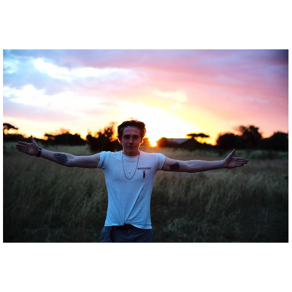 Brooklyn Beckham en vacances avec sa famille en Tanzani - Photo publiée sur sa page Instagram au début du mois de juin 2017