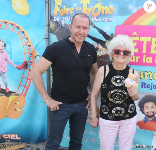 Exclusif - Pascal Soetens, Lucienne Moreau - Inauguration de la fête Arc-en-ciel pour la diversité au profit de l'association "Eva pour la vie" à la Foire du Trône à Paris, le 29 mai 2017. © CVS/Bestimage