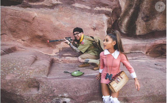 Ariana Grande et son chéri le rappeur Mac Miller - Photo publiée sur Instagram le 31 octobre 2016