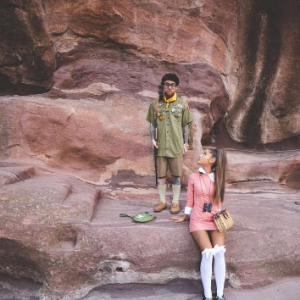 Ariana Grande et son chéri le rappeur Mac Miller - Photo publiée sur Instagram le 31 octobre 2016