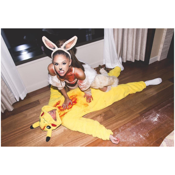 Ariana Grande et son chéri le rappeur Mac Miller - Photo publiée sur Instagram le 31 octobre 2016