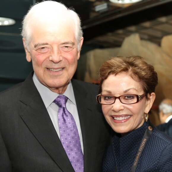 Exclusif - Nick Clooney et sa femme Nina ( parents de George Clooney) - 3e édition du Global Citizen Forum (Conférence internationale réunissant dirigeants mondiaux, décideurs et autres philanthropes autour de la question de la citoyenneté) à Monaco le 9 octobre 2015.